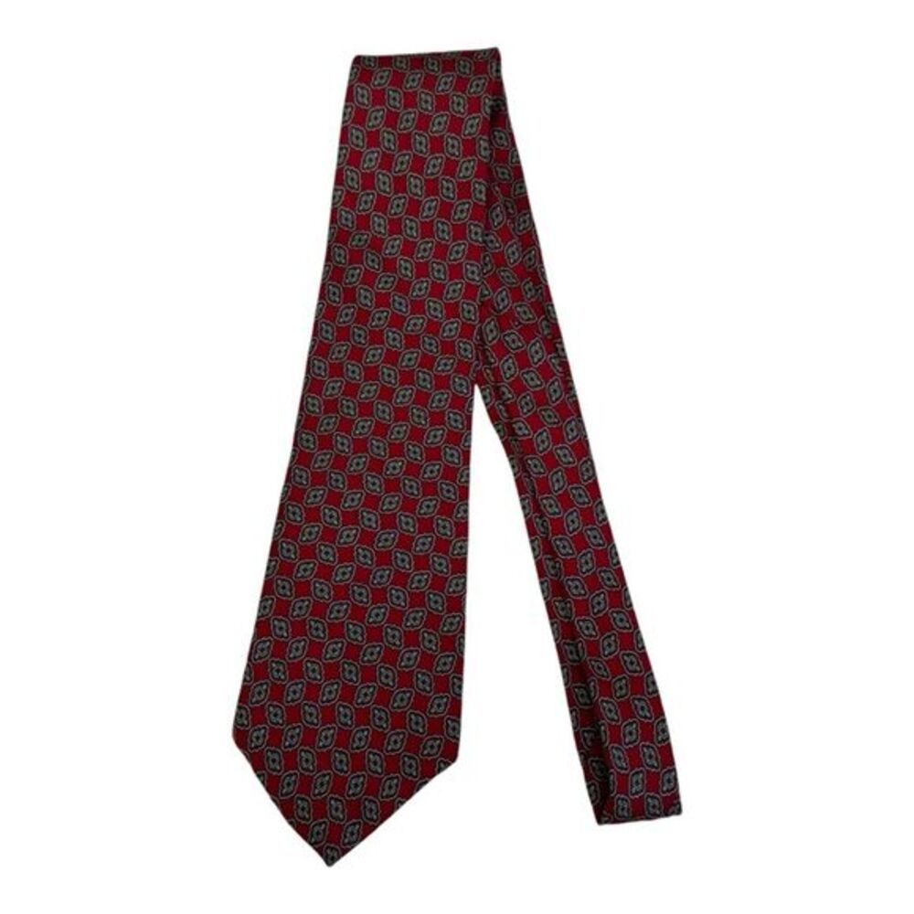 Red Paisley Silk‎ Necktie Classic Men's Business Formal Tie